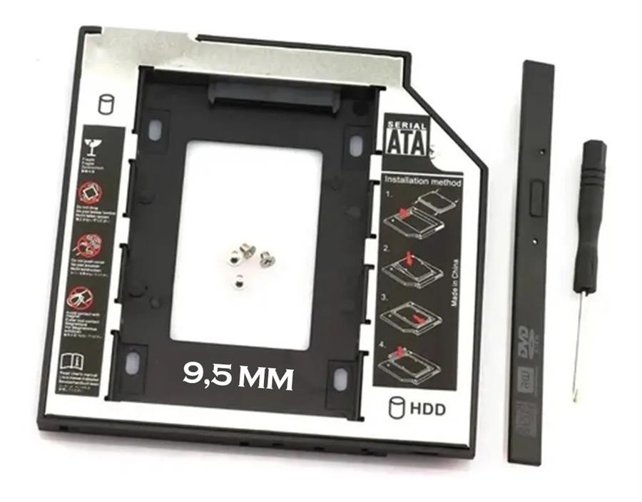 Caddy Disk Sata 2.5 9.5mm