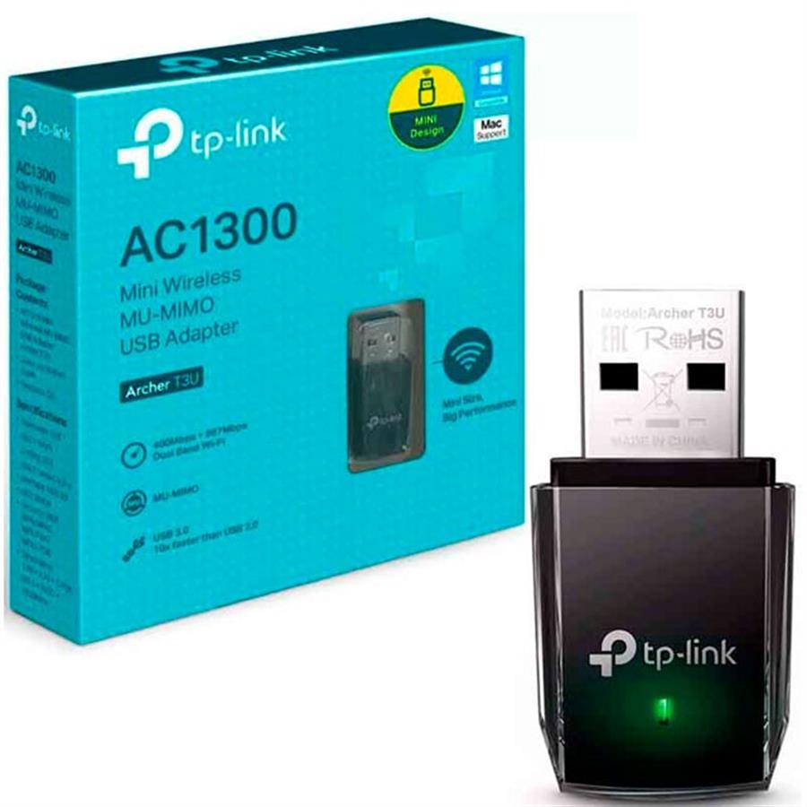 Placa Wifi USB Tp-link T3U Dual Band MU-MIMO