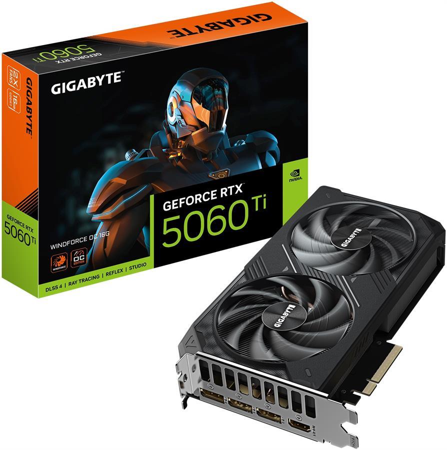 Placa de Gigabyte GeForce RTX 5060 Ti EAGLE OC 16G